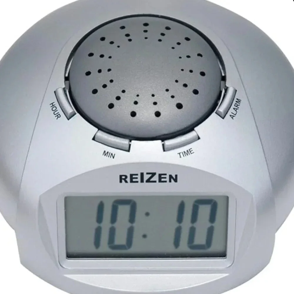 Reizen Big LCD Display Talking Alarm Clock